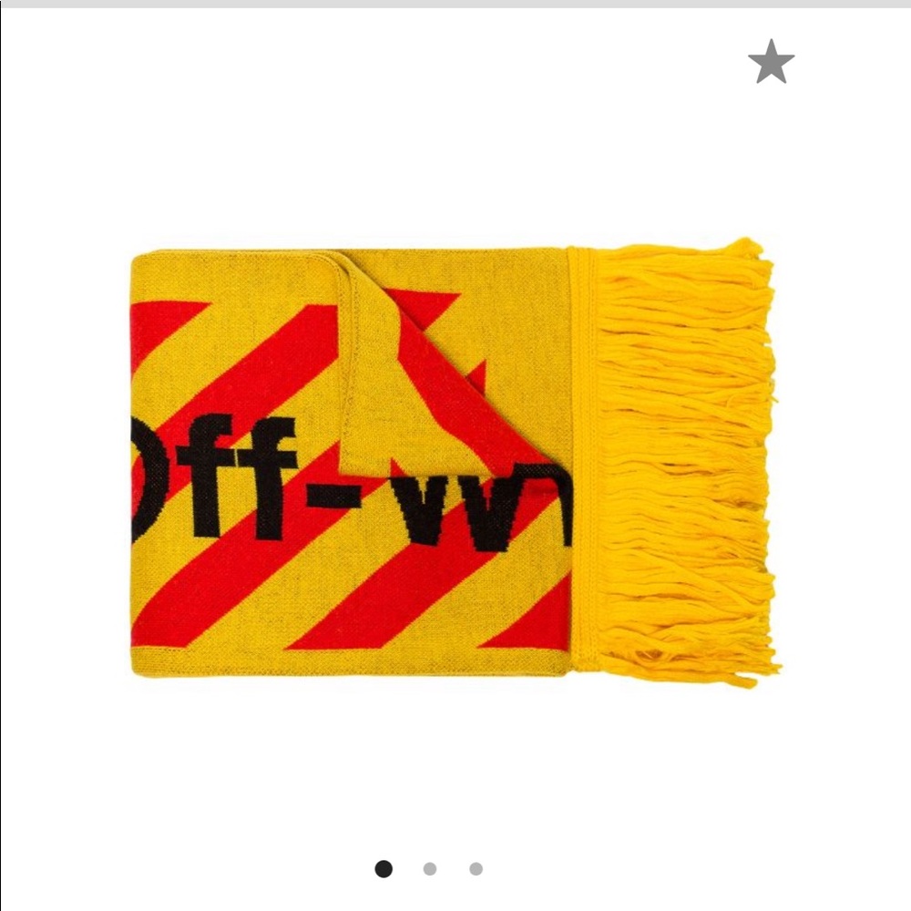 Off white arrow intarsia logo scarf - Picture 2 of 8